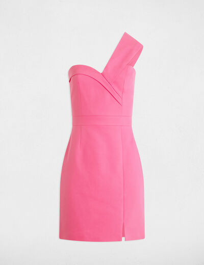 Robe courte ajustée rose femme