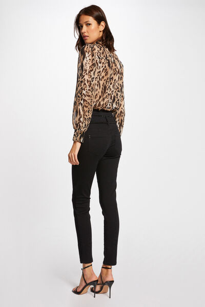 Chemise manches longues imprimée multico femme