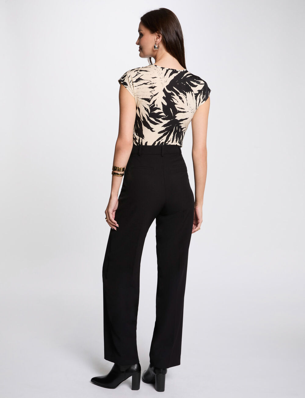 T-shirt manches courtes multicolore femme