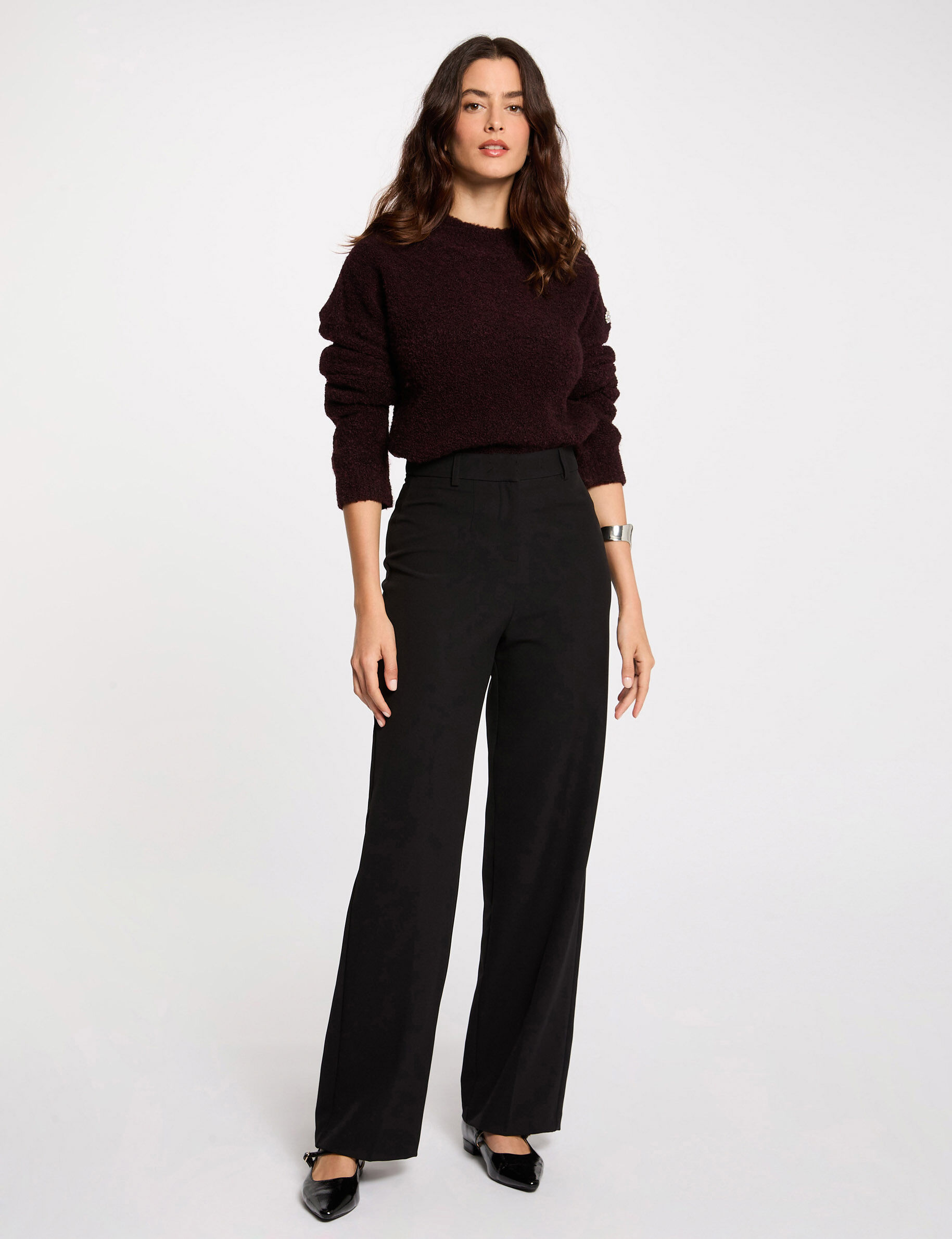 Pantalon droit à pinces femme - vue 2