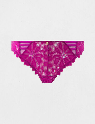 tanga en dentelle violet femme Tanga en dentelle violet femme