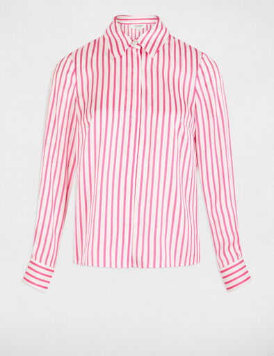 chemise manches longues rayee rose femme Chemise manches longues rayée rose femme