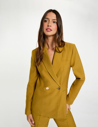 Veste manches longues vert kaki femme