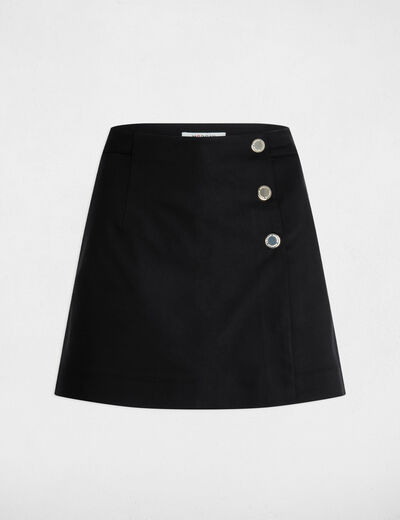 Jupe-short courte noir femme