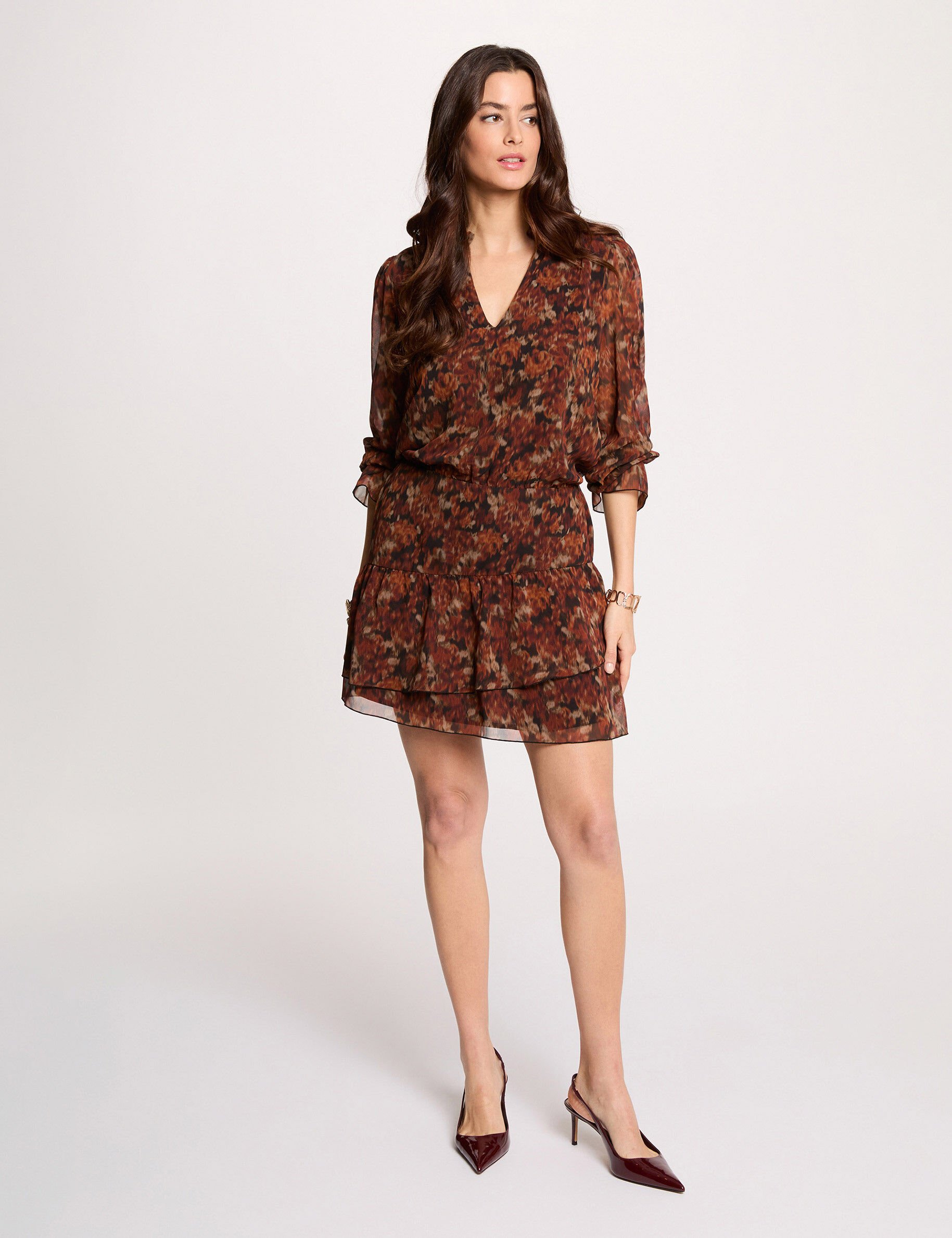 Robe courte ajustée femme