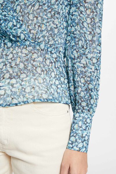 Blouse imprimé abstrait multico femme
