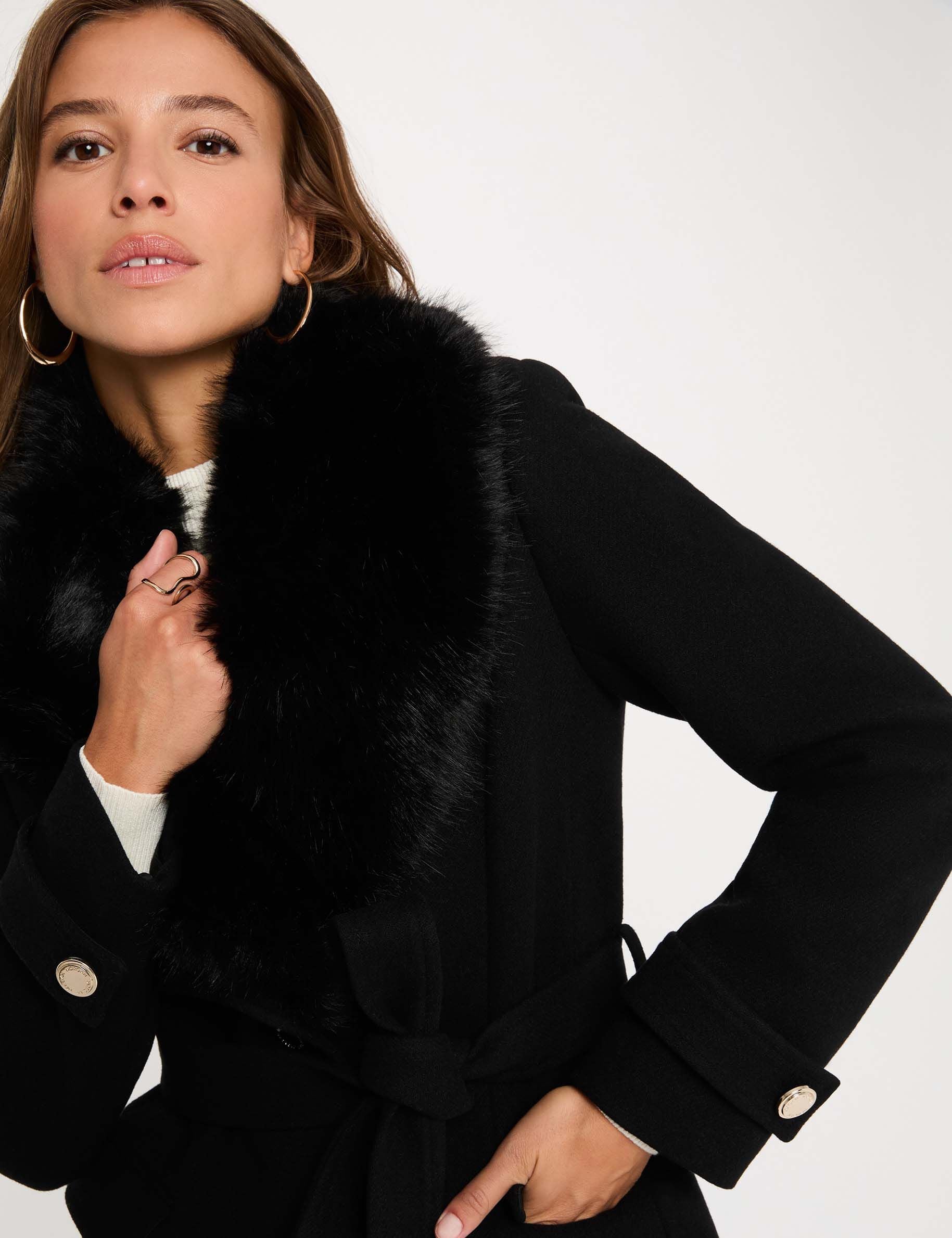 Morgan Manteau long ceinturé pour femme