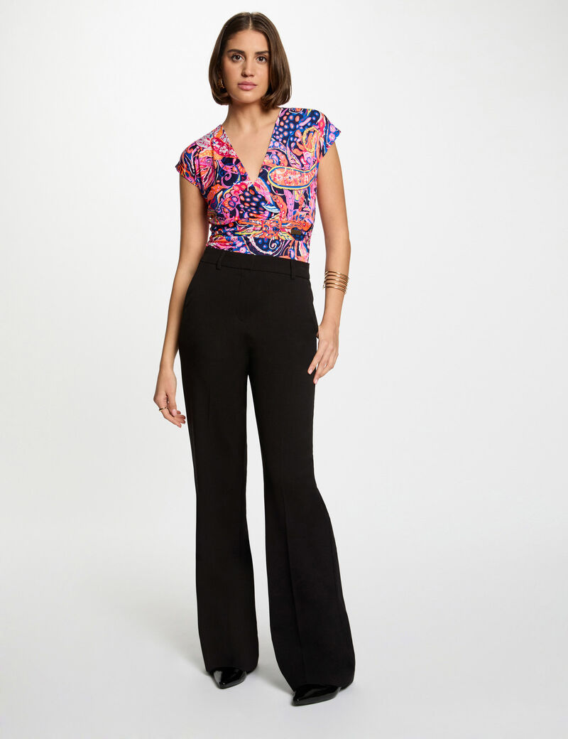T-shirt manches courtes multicolore femme