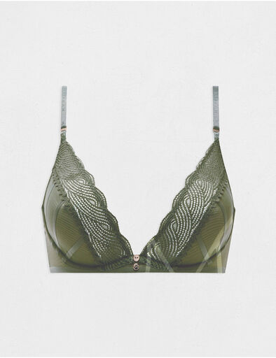 soutien gorge armatures vert kaki femme Soutien-gorge armatures vert kaki femme