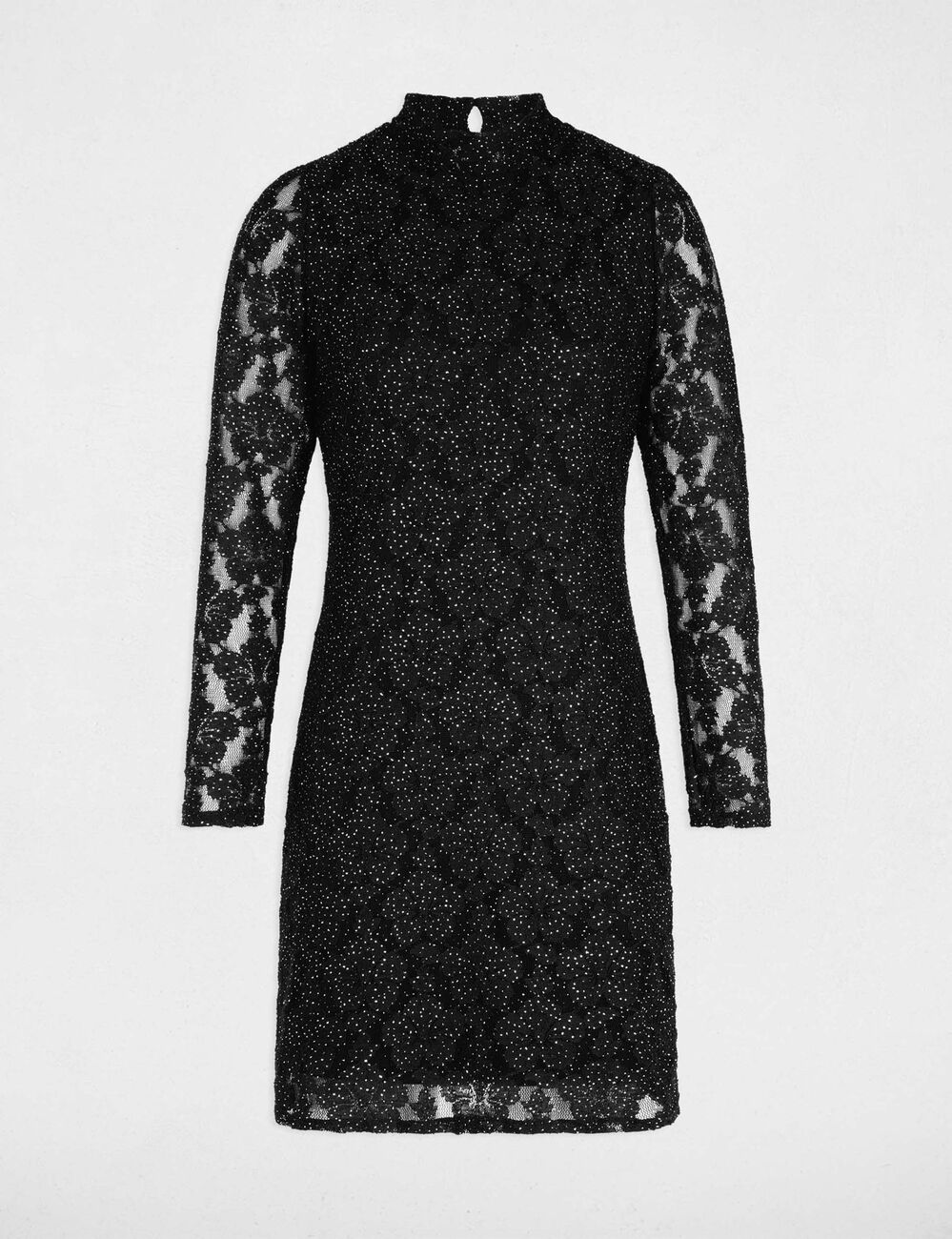 Robe courte ajust&eacute;e noir femme
