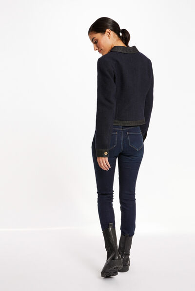 Jeans slim taille standard jean brut femme