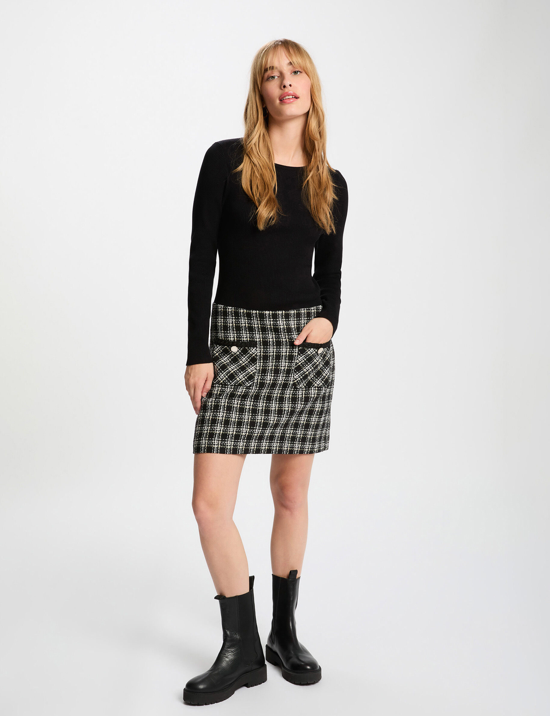 Robe courte ajustée femme