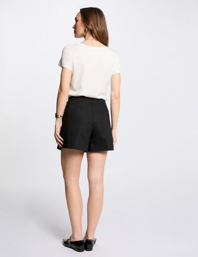 Jupe-short courte noir femme