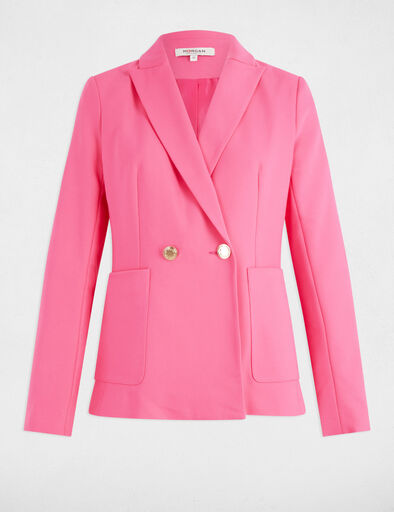 blazer cintre boutonne rose femme Blazer cintré boutonné rose femme
