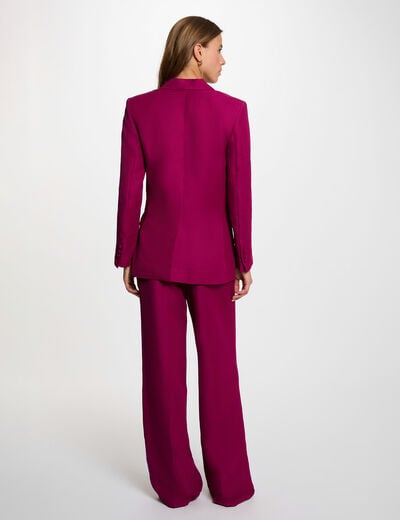 Blazer sans manches prune femme
