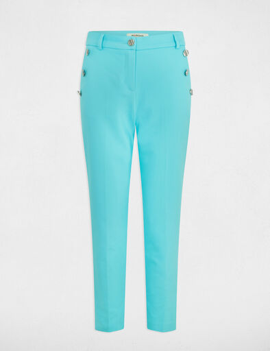 pantalon cigarette 78eme bleu ciel femme Pantalon cigarette 7/8ème bleu ciel femme