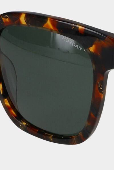 Lunettes de soleil carrées marron femme