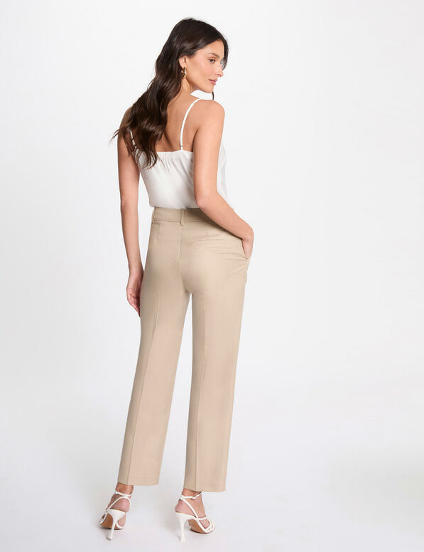 pantalon droit marron clair femme Pantalon droit marron clair femme