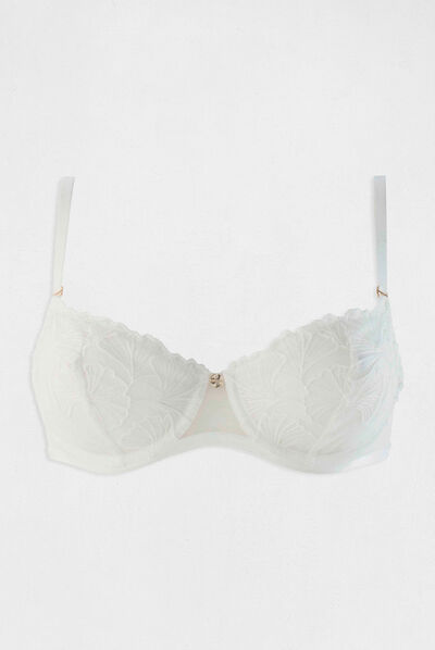 Soutien-gorge armatures ivoire femme