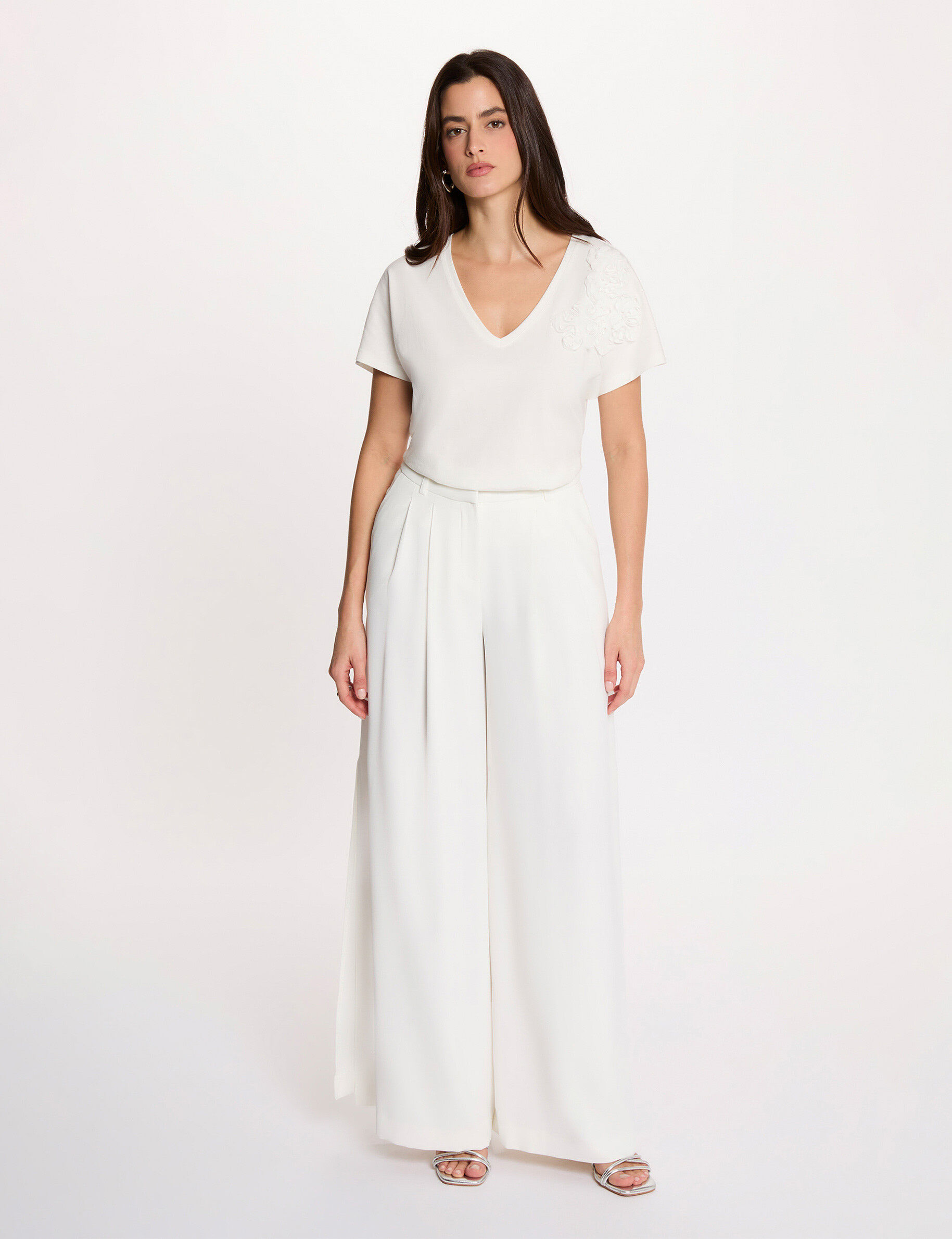 Pantalon large fluide femme - vue 1