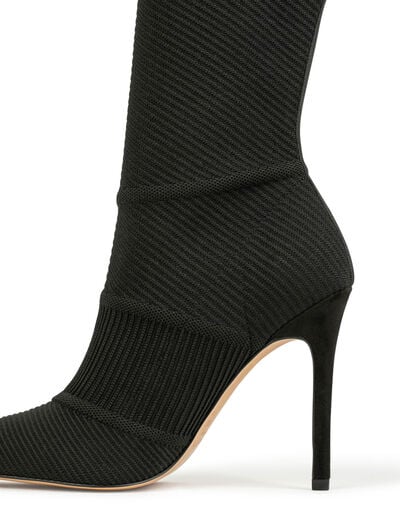 Bottes &agrave; talons aiguilles noir femme