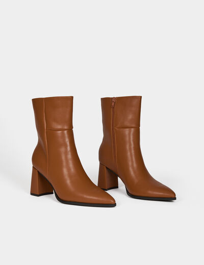 Escarpins Morgan De Toi Femme – Taille 40 – Talons Hauts Cuir Marron