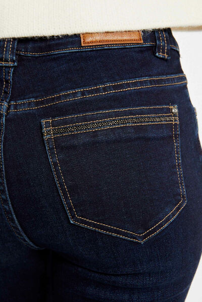 Jeans slim taille haute jean brut femme