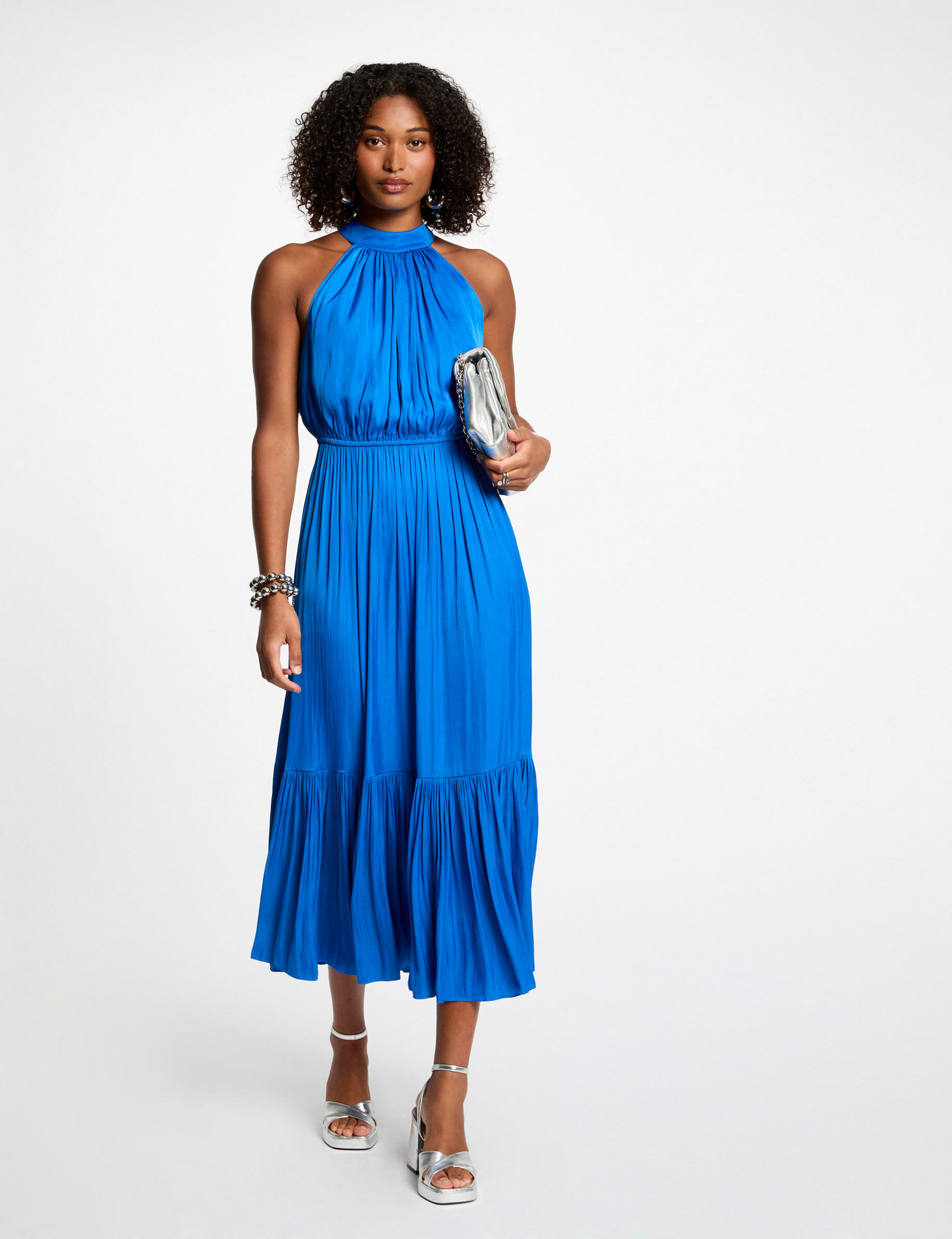 Robe longue évasée fluide - Morgan - Modalova