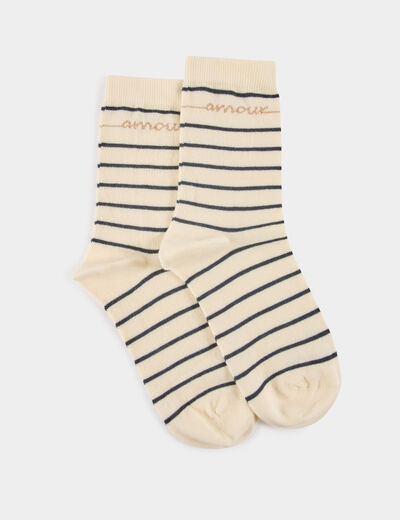 Lot de 3 paires de chaussettes multicolore femme