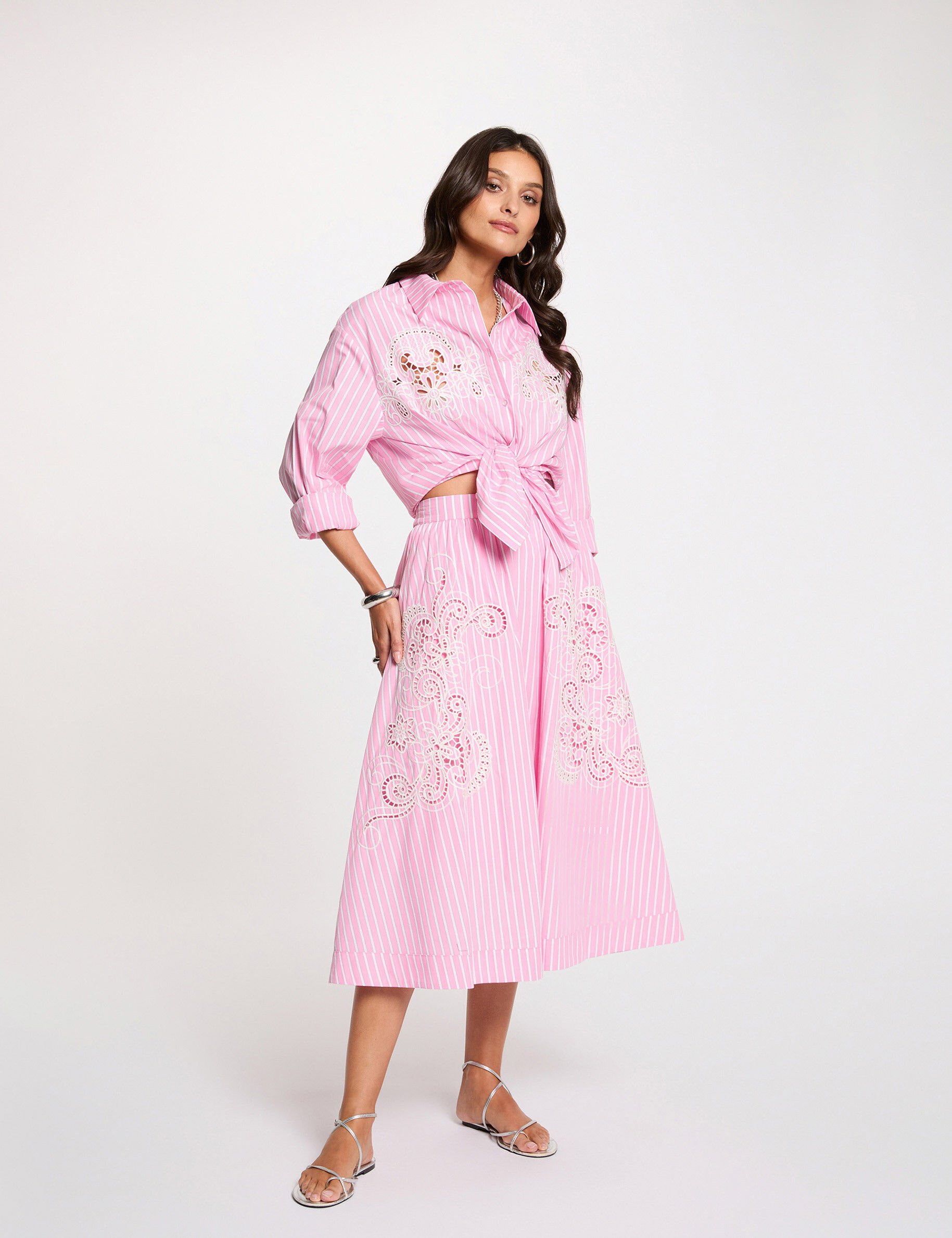 Jupe longue évasée femme