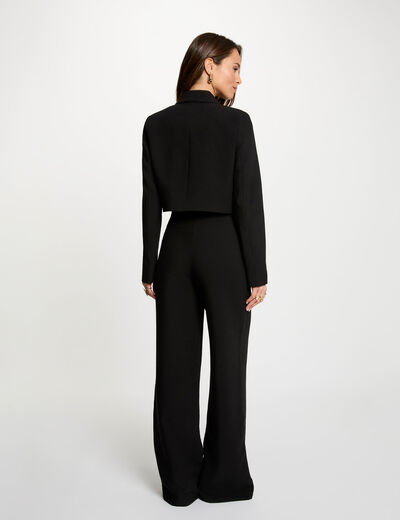 Veste ajust&eacute;e noir femme