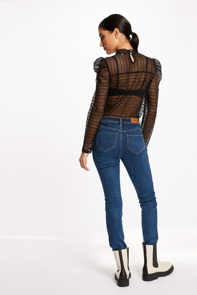 Jeans slim taille standard jean stone femme