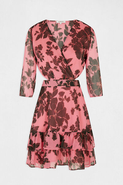 Robe droite imprimé floral multico femme