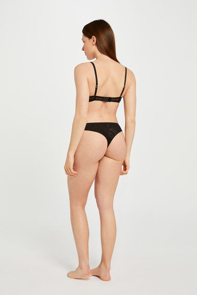 Soutien-gorge coques noir femme