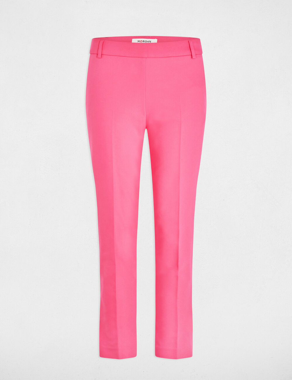 Pantalon cigarette 7/8ème rose femme
