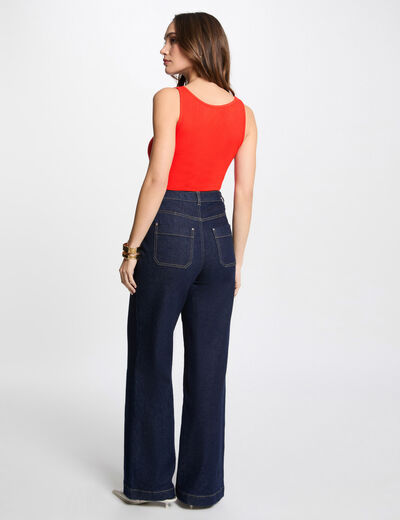 Débardeur sans manches orange femme