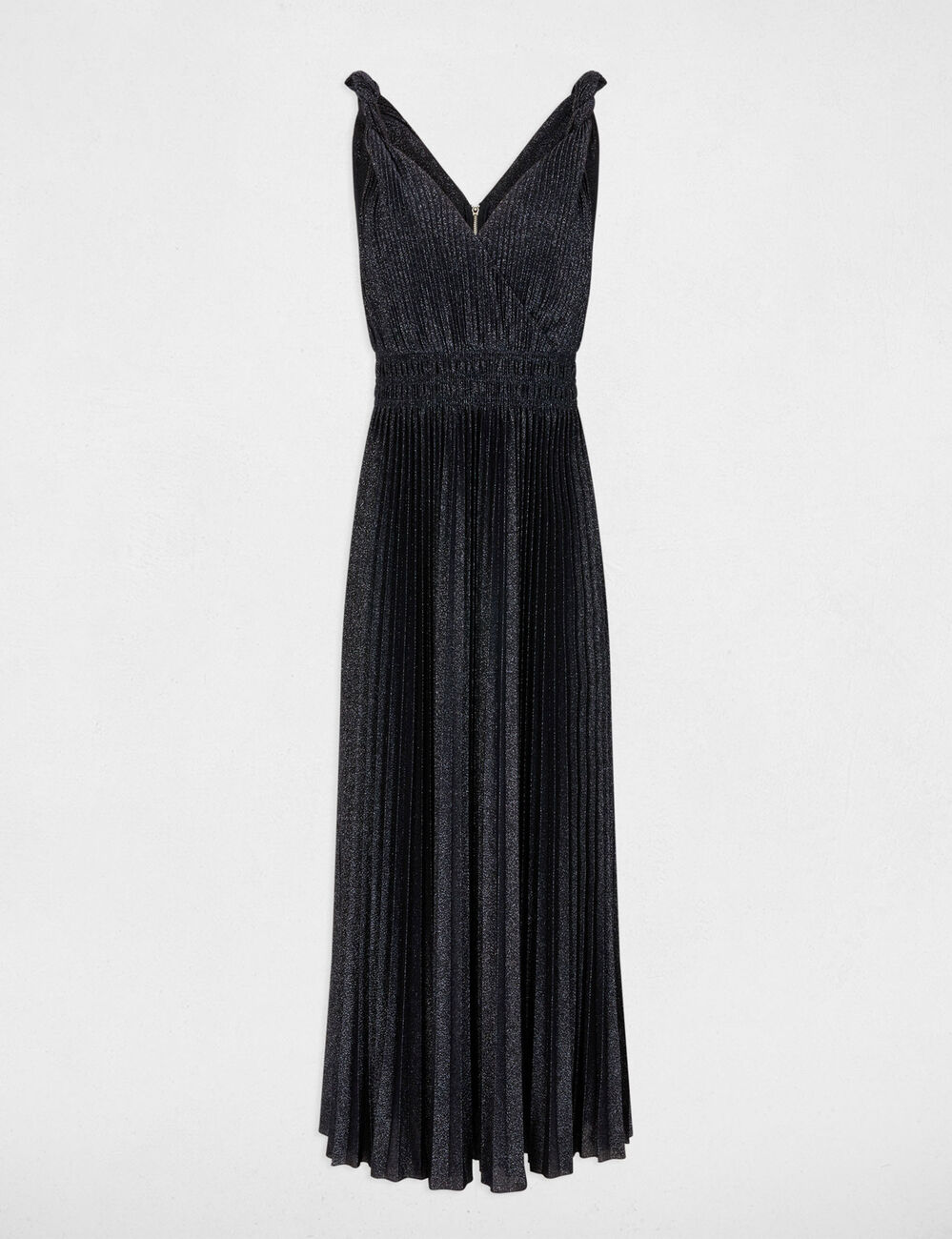 Robe longue cache coeur bleu marine femme
