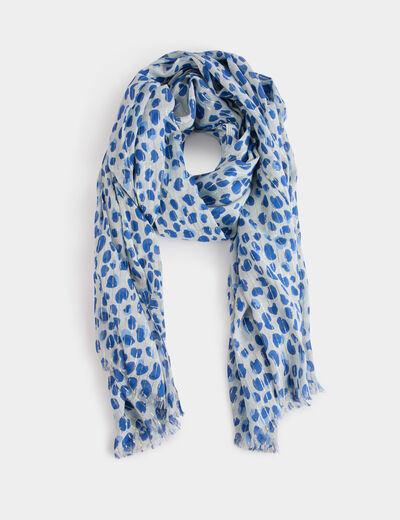 Foulard à pois multicolore femme