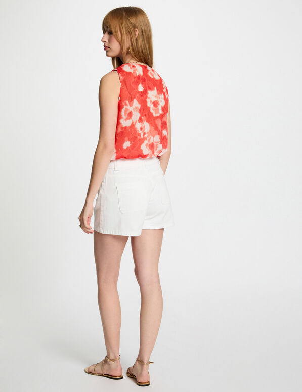 blouse sans manches multicolore femme Blouse sans manches multicolore femme
