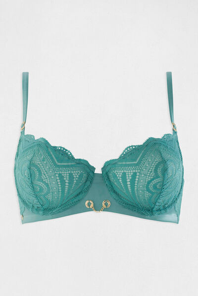 Soutien-gorge armatures bleu femme