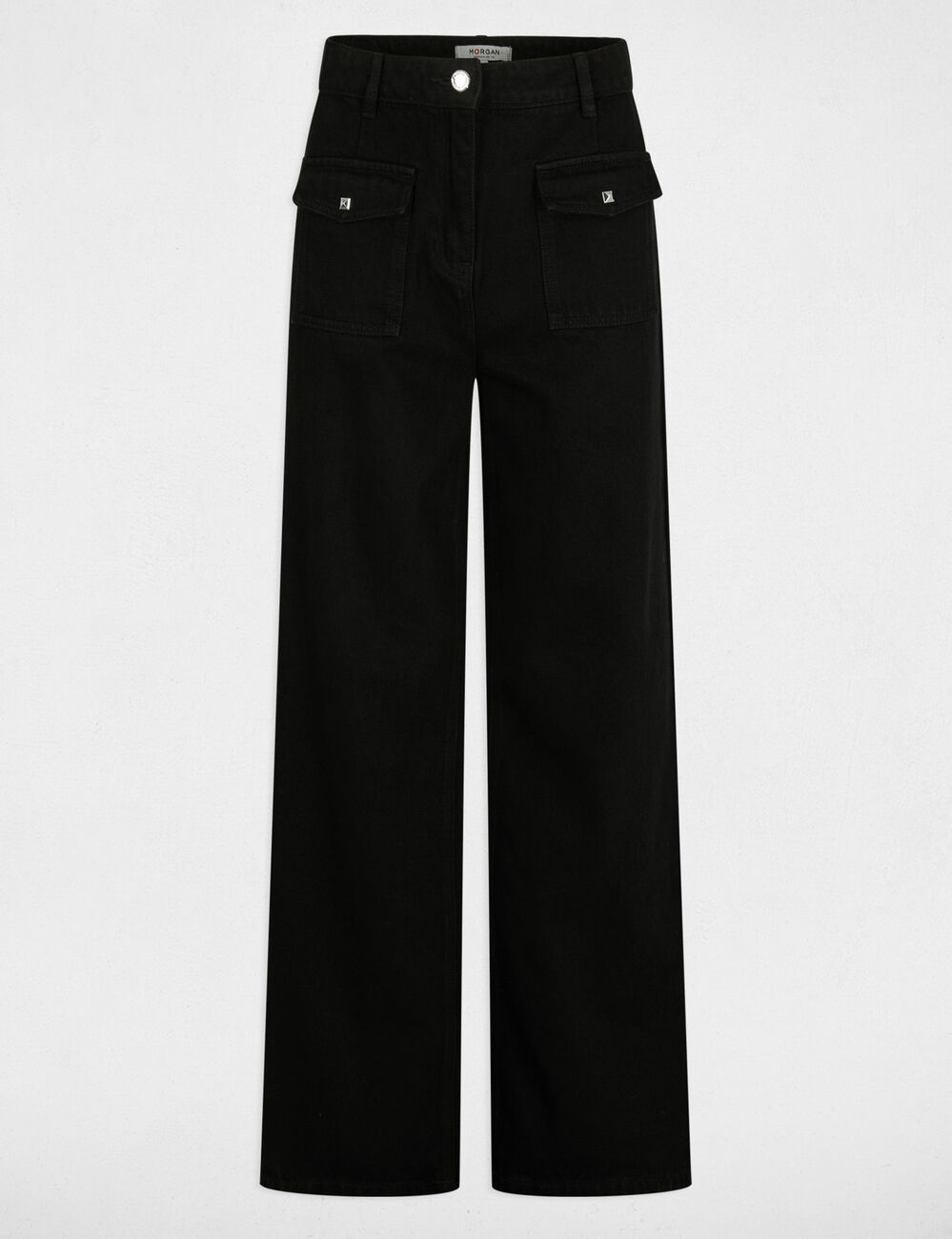 Jeans large noir femme