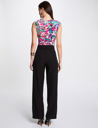 T-shirt manches courtes multicolore femme