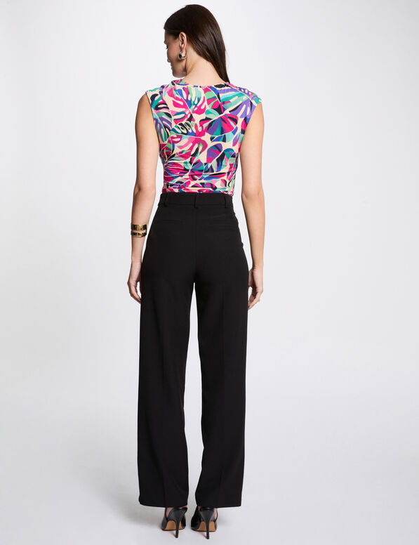 T-shirt manches courtes multicolore femme