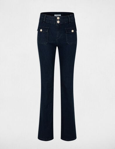 jeans bootcut taille haute denim brut femme Jeans bootcut taille haute denim brut femme