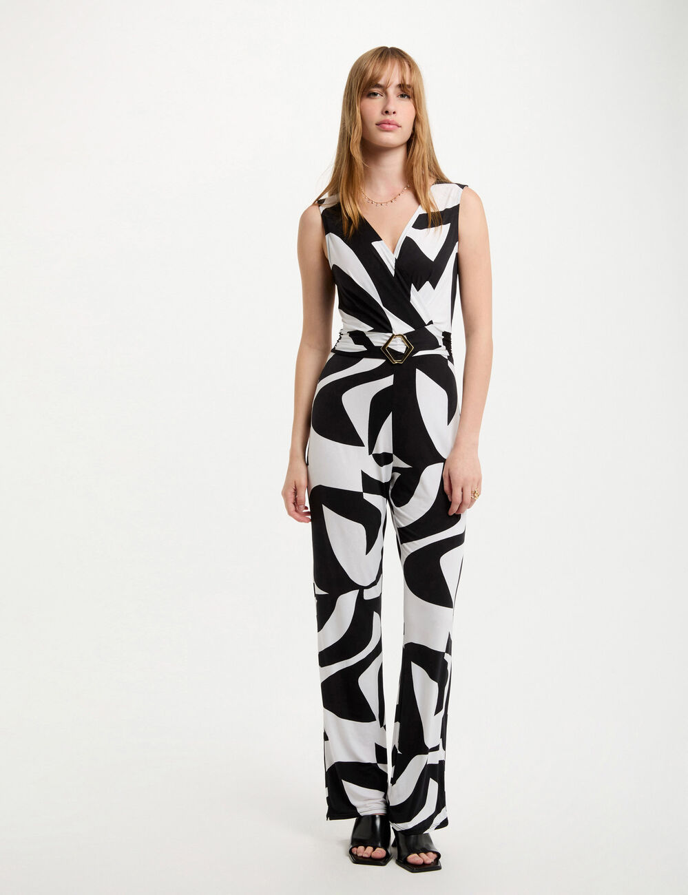 Combinaison longue imprimée multicolore femme