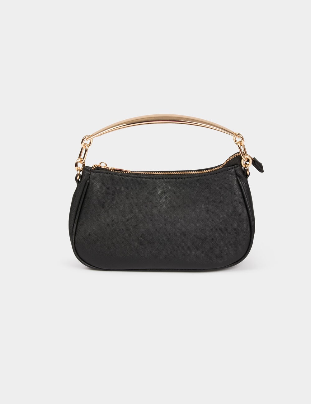 Sac bandouli&egrave;re similicuir noir femme