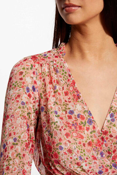 Robe évasée imprimé floral multico femme