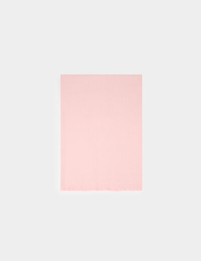 Écharpe rose poudrée femme