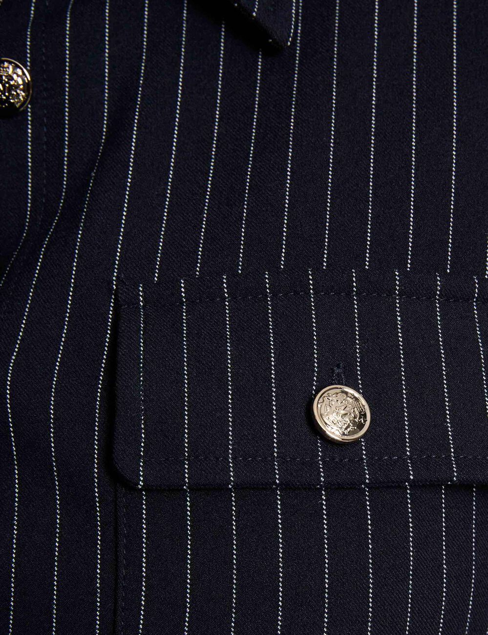 Robe courte ajust&eacute;e bleu marine femme