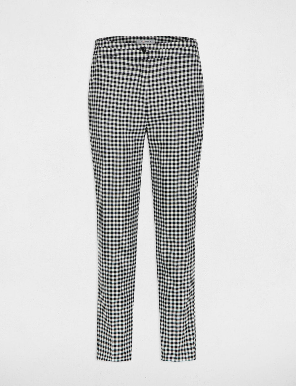 Pantalon slim 7/8 noir femme